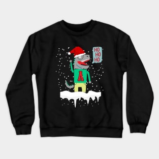 Christmas Dinosaur Ho Ho Ho Crewneck Sweatshirt